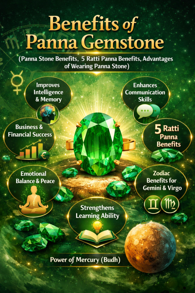 Top BENEFITS OF PANNA GEMSTONE in Astrology, Career, and Health chatgpt image mar 9, 2026, 09 52 16 pm